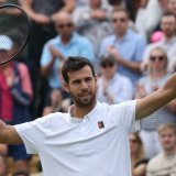 Karen Khachanov est le premier quart de finaliste de Wimbledon KEYSTONE/EPA/NEIL HALL